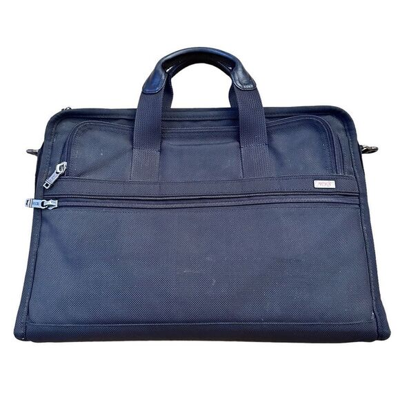 Tumi ~ Black Alpha Gen 4 Ballistic Nylon Slim Laptop Briefcase ~ Style 26011D4 - Picture 1 of 15